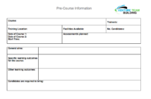 Free Training Plan Template In Ms Word