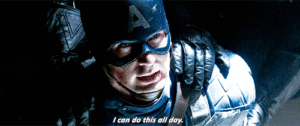 captain america I can do this all day gif