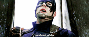 Captain america I can do this all day gif