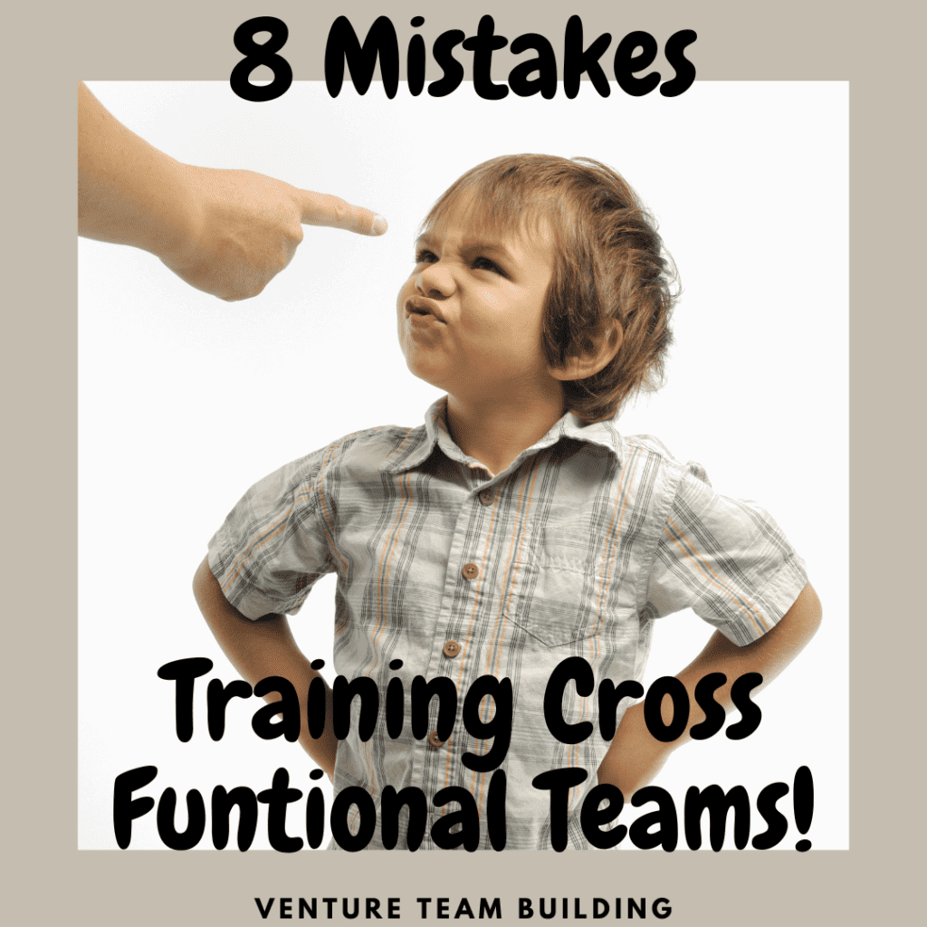 Mistakes Training Cross Functional Teamswith picture of kid in trouble